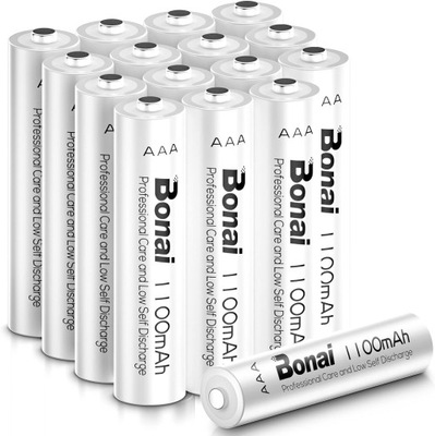 BONAI AAA Akumulator, 1100 mAh 1.2v AAA Bateria Niskie samorozładowanie o d