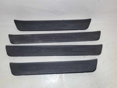 Накладки поріг порогові hyundai santa fe iii grand фото №1