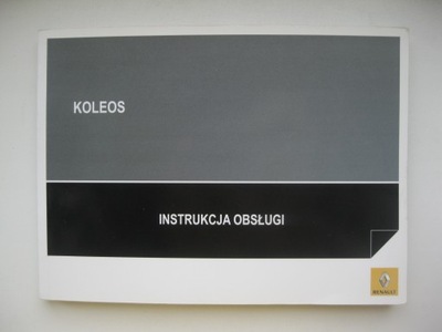 RENAULT KOLEOS I 2007-2011 POLSKA MANUAL MANTENIMIENTO ORIGINAL 2008 AÑO  