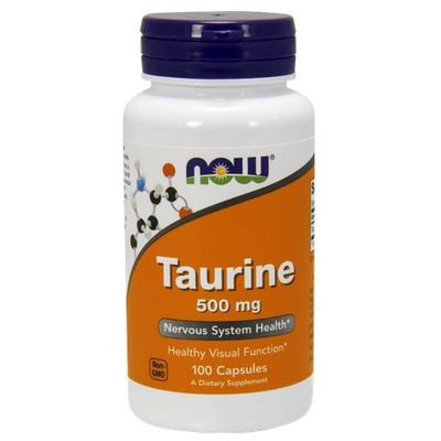 TAURYNA NOW FOODS 500mg 100 kaps.