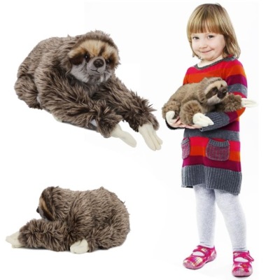 PLUSZOWA ZABAWKA LENIWIEC 35CM REALISTYCZNA IDEALNA DO PRZYTULANIA PREZENT