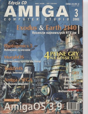 Czasopismo Amiga Computer Studio 3/2001