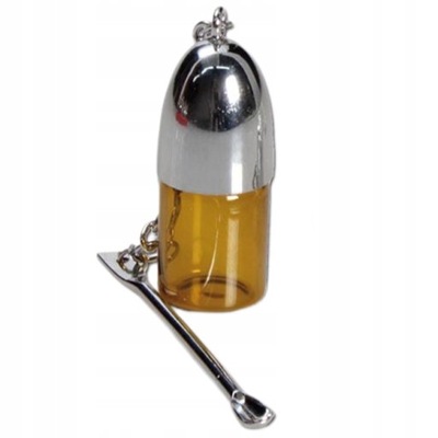 POJEMNIK NA TABAKĘ TABAKIERA BUTELECZKA Z ŁYŻECZKĄ TABAKA