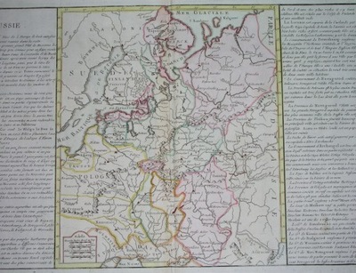 1787 oryginał MAPA POLSKA UKRAINA LITWA BIAŁORUŚ KRESY Warszawa Kraków rare