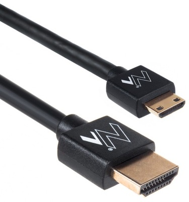 Przewód Kabel HDMI-miniHDMI SLIM 1.4 3D GOLD 1m