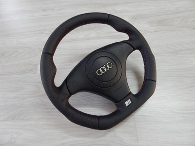 AUDI A4 4B0 TT 8N0 - STEERING WHEEL - NEW CONDITION LEATHER SPORT AIR BAGS  