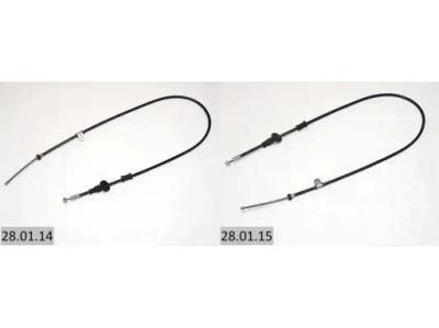 2x тросы тормоза ручного linex перед l+p do mitsubishi carisma фото №1