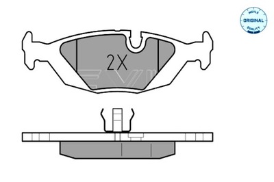 MEYLE КОЛОДКИ ГАЛЬМІВНІ ЗАД BMW 3 E30 5 E28 6 E24 7 E23 Z1 1.6-3.5