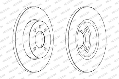 ДИСКИ ТОРМОЗНЫЕ ТОРМОЗНЫЕ ПЕРЕД FERODO DDF205