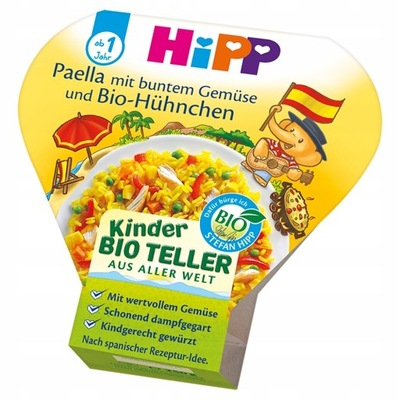 Obiadek Paella warzywa kurczak HiPP BIO po 1.roku 250g