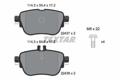 TEXTAR 2243701 PADS BRAKE  