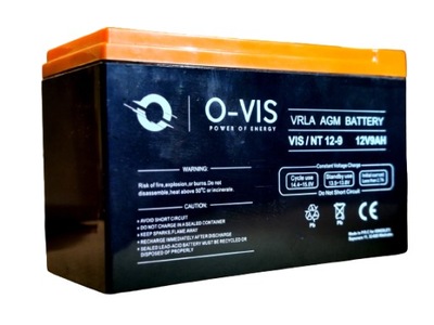 Akumulator VRLA AGM 12V 9Ah bezobsługowy UPS alarm