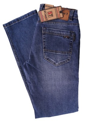 SPODNIE M. JEANS NIEBIESKIE DŻINS W42 L32 110-116