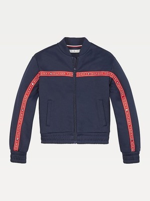 TOMMY HILFIGER GRANATOWA BLUZA DRESOWA (14-15L)