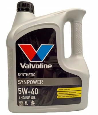 OLEJ VALVOLINE SYNPOWER 5W40 4L