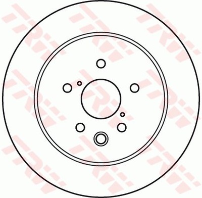 ДИСК ТОРМОЗНОЙ ЗАД L/P LEXUS GS, IS C, IS II, IS III 2.2D-4.6 04.05-