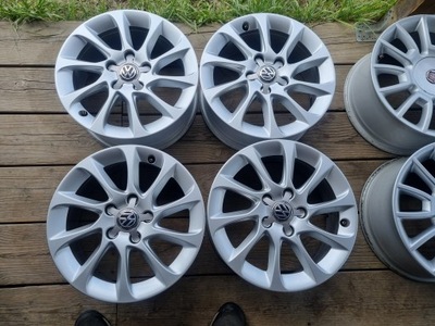 VW GOLF 6,7,TOURAN,CADY,SEAT LEON,ALTEA 6,5X16 ET46 5X112 SÚPER ESTADO 4 PIEZAS  