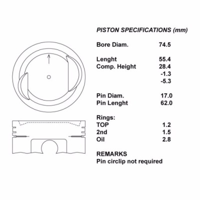 Iap quality parts 101-16031 поршень фото №1