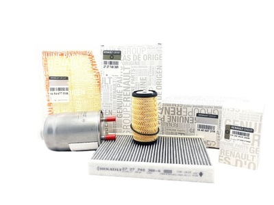 Набір фільтрів renault fluence 1.6 dci оригінал фото №1