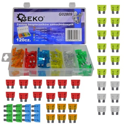 GEKO SET FUSES CAR 120SZT. G02809 - milautoparts-fr.ukrlive.com