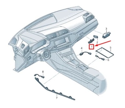 Audi q3 f3 приборная панель приборная 'audi кольца' эмблема lhd 83b947190 фото №1