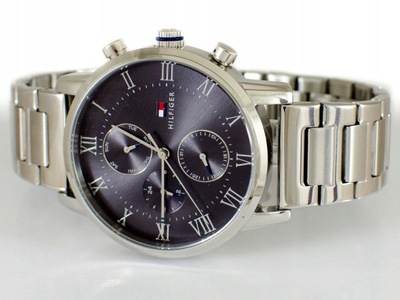 Tommy Hilfiger zegarek męski 1791397 analogowy cyfrowy srebrny