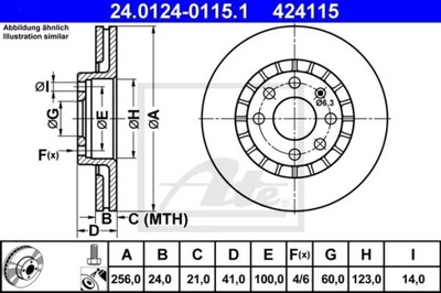 24.0124-0115.1 ДИСК HAM.ПЕРЕДНЯ OPEL ASTRA F 91-00