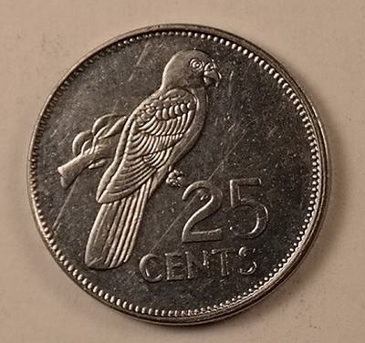 Seszele 25 centów 2007 UNC