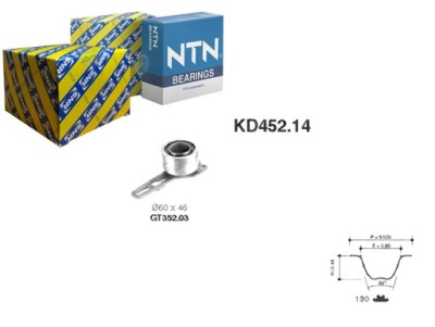 Snr kd452.14 набор ремень распределительного вала фото №1