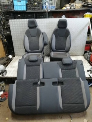 Opel crossland x сиденья полукожа заднее сиденье ремни комплект фото №1