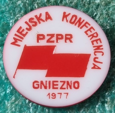 ODZNAKA MIEJSKA KONFERENCJA PZPR GNIEZNO 1977