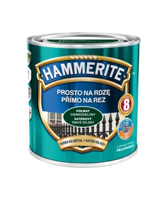 Hammerite Prosto na Rdzę Ciemnozielon Półmat 250ML