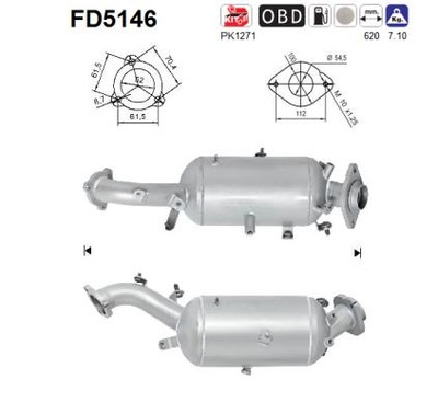 FILTRO DPF LEXUS IS220 2.2TD 2005-2010  