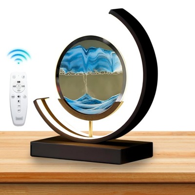 Ruchomy obraz piaskowy LED 3 kolory światła z ramką