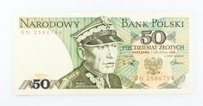 50 ZŁOTYCH 1988 ROK s. GN st. 1