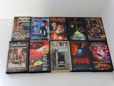 Oryginalne filmy na kasetach VIDEO VHS lata 80 te.