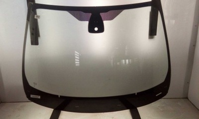 Стекло лобовое передняя renault megane iv 2016- датчик зелёный nowa фото №1