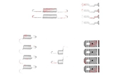 QUICK BRAKE KOMPLEKTAS MONTAVIMO APKABŲ STABDŽIŲ AKEBONO HONDA ACCORD 