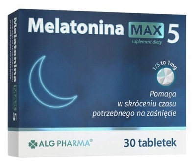 AlgPharma Melatonina Max 5mg 30 tabletek