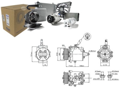 Компрессор кондиционера mitsubishi colt vi 1.1-1.5 фото №1