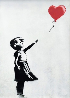Banksy - Girl with Balloon, Dziewczynka z balonem