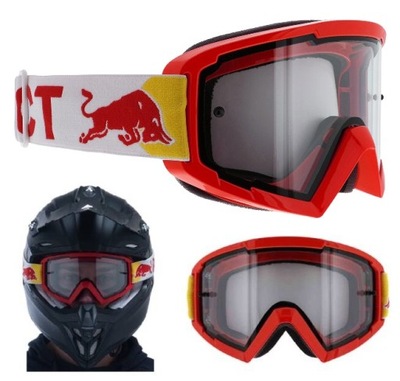 GOGLE Red Bull Spect WHIP 009 red DH szyba S0