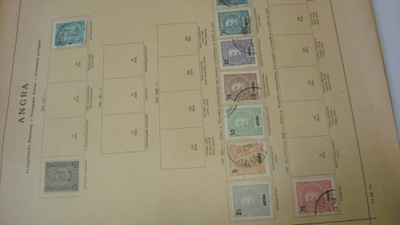 Zbiór starych znaczków pocztowych Angra kolonie