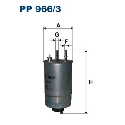 ФИЛЬТР ТОПЛИВА ФИЛЬТРON PP 966/3