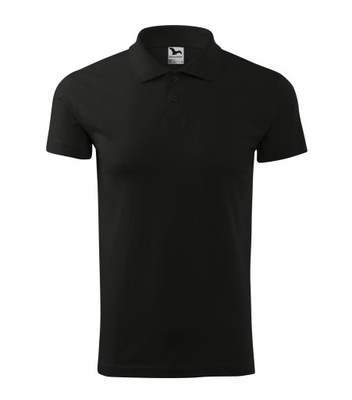 Single J. koszulka polo męska czarny XL,2020116