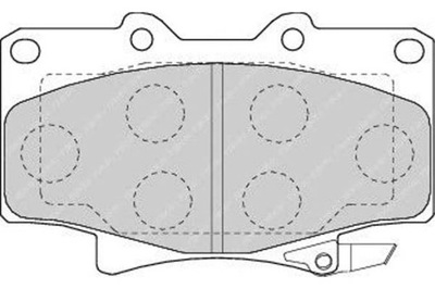 Ferodo fdb1502 набір гальмівних колодок гальмівних, гальма дискові фото №1