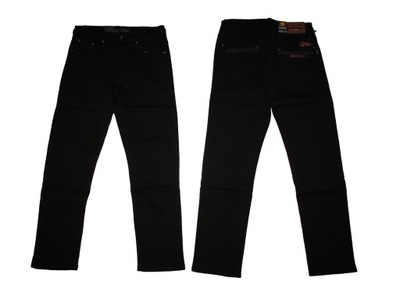 SPODNIE męskie jeansy czarne W36 L32 94-96 cm