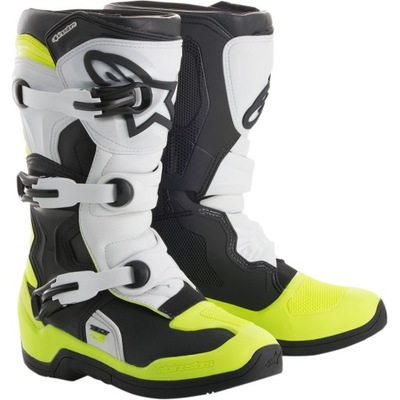 Buty Alpinestars Youth Tech 3s white/yellow/black