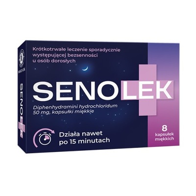 Senolek 50 mg, 8 kapsułek, Hasco-Lek