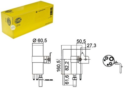 ОСУШУВАЧ КОНДИЦІОНЕРА HELLA 1521941 1521613 8V5119